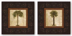 Sago Palm and Mediterranean Palm Set by Keith Mallett