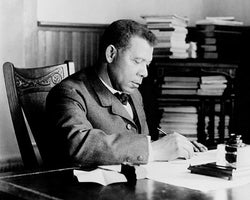 Booker T. Washington at Desk Tuskegee Institute c. 1890-1910 by McMahan Photo Archive