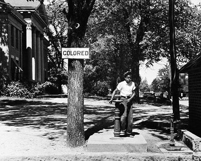 Segregated Water Fountain Halifax North Carolina 1938 by McMahan Photo Archive