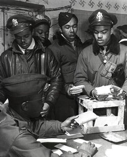 WWII African American Pilots in Italy, March, 1945 by McMahan Photo Archive