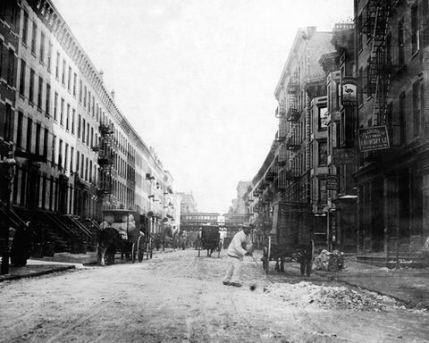 107th Street East from Third Ave Harlem 1912 by McMahan Photo Archive