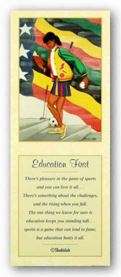 Education First (Girl) - Poem by Shahidah by Carlton Hardy