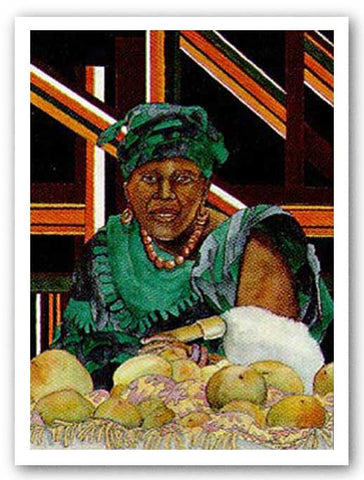 Fruit Vendor - Limited Edition by Betty Biggs