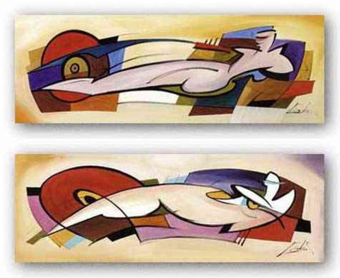 Racey Nude Set by Alfred Gockel