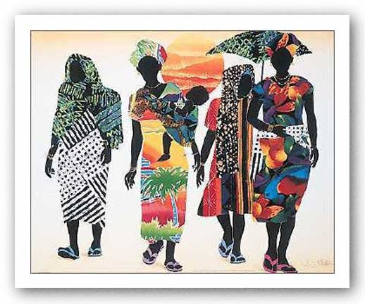 Generations by Keith Mallett African-American Art Print – Ebony Graphics