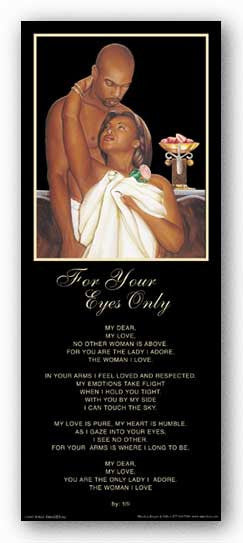 For Your Eyes Only - Man to Woman Statement - Brown by Gerald Ivey