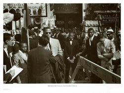 Harlem 1962 Malcolm X Gabe Pressman and Louis Farrahkan by Klytus Smith