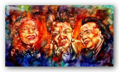 Trailblazers (Rosa Parks, Maya Angelou, Coretta Scott King) by Andrew Nichols