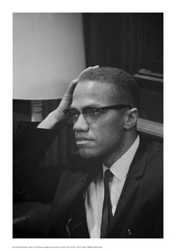 Malcolm X at Martin Luther King Press Conference, Washington DC, March, 1964 by Marion S. Trikosko