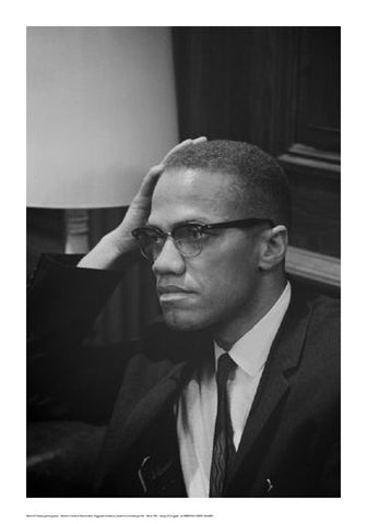 Malcolm X at Martin Luther King Press Conference, Washington DC, March, 1964 by Marion S. Trikosko