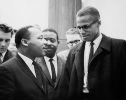 Martin Luther King Jr. and Malcolm X Washington DC March 26 1964 by McMahan Photo Archive