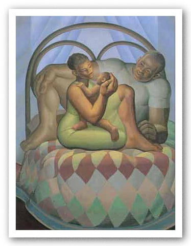 Mother and Child With Father - Limited Edition by Lawrence Finney
