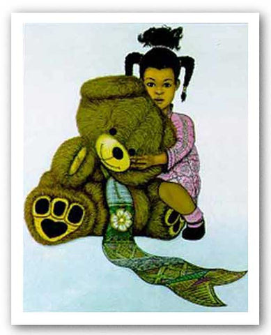 Girl With Teddy Bear by Dexter Griffin