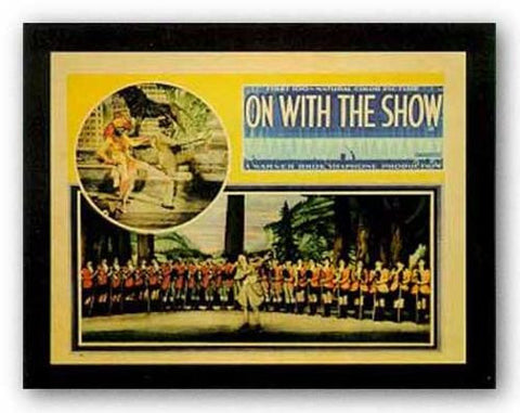 On With The Show by Reproduction Vintage Poster