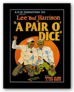 A Pair O'Dice by Reproduction Vintage Poster
