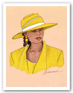 Hattitude - Lady in Yellow by Marcella Hayes Muhammad
